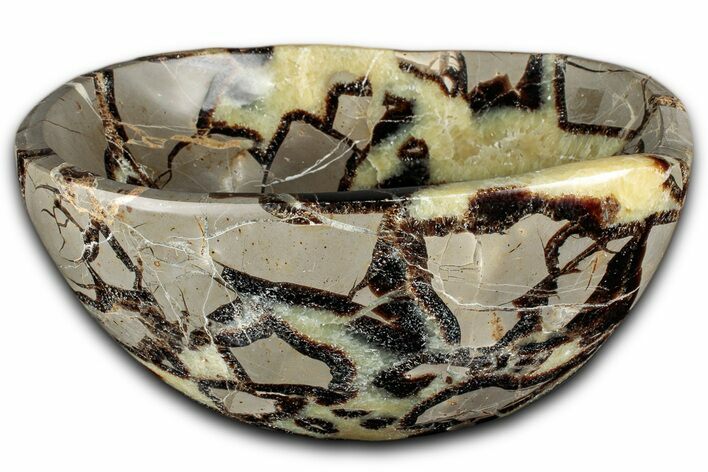 Eye-Eatching, Polished Septarian Bowl - Madagascar #350236